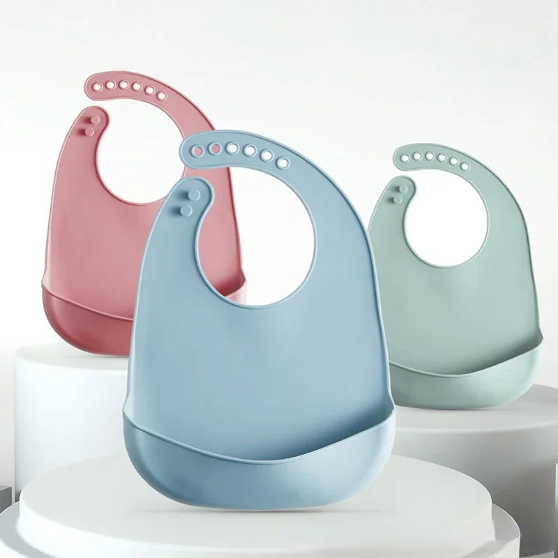 Baby Food Equipment - 1-3 Pezzi Bavaglino Regolabile Impermeabile per