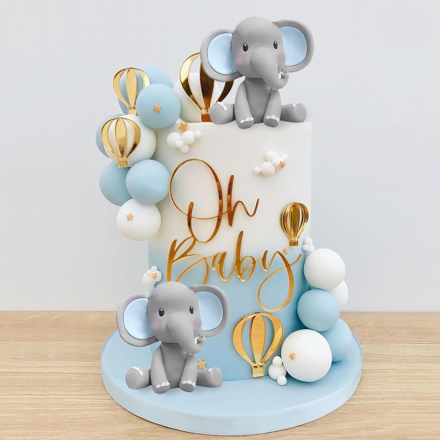 Baby Food Grinder - Decorazione torta elefante Topper torta bambino