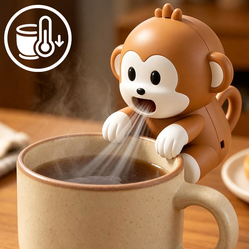 Baby Food For Travelling - Ventilatore Portatile a Forma di Scimmia