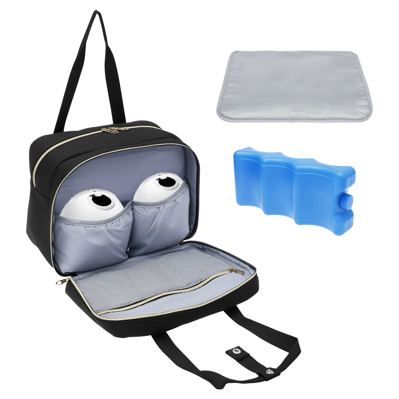 Baby Food For Travelling - Borsa portaoggetti per tiralatte con impacco
