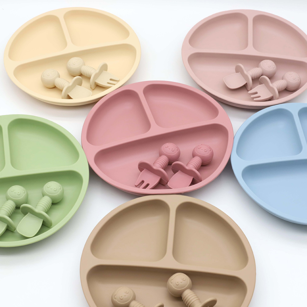 Baby Food Menu - Set di stoviglie in silicone per