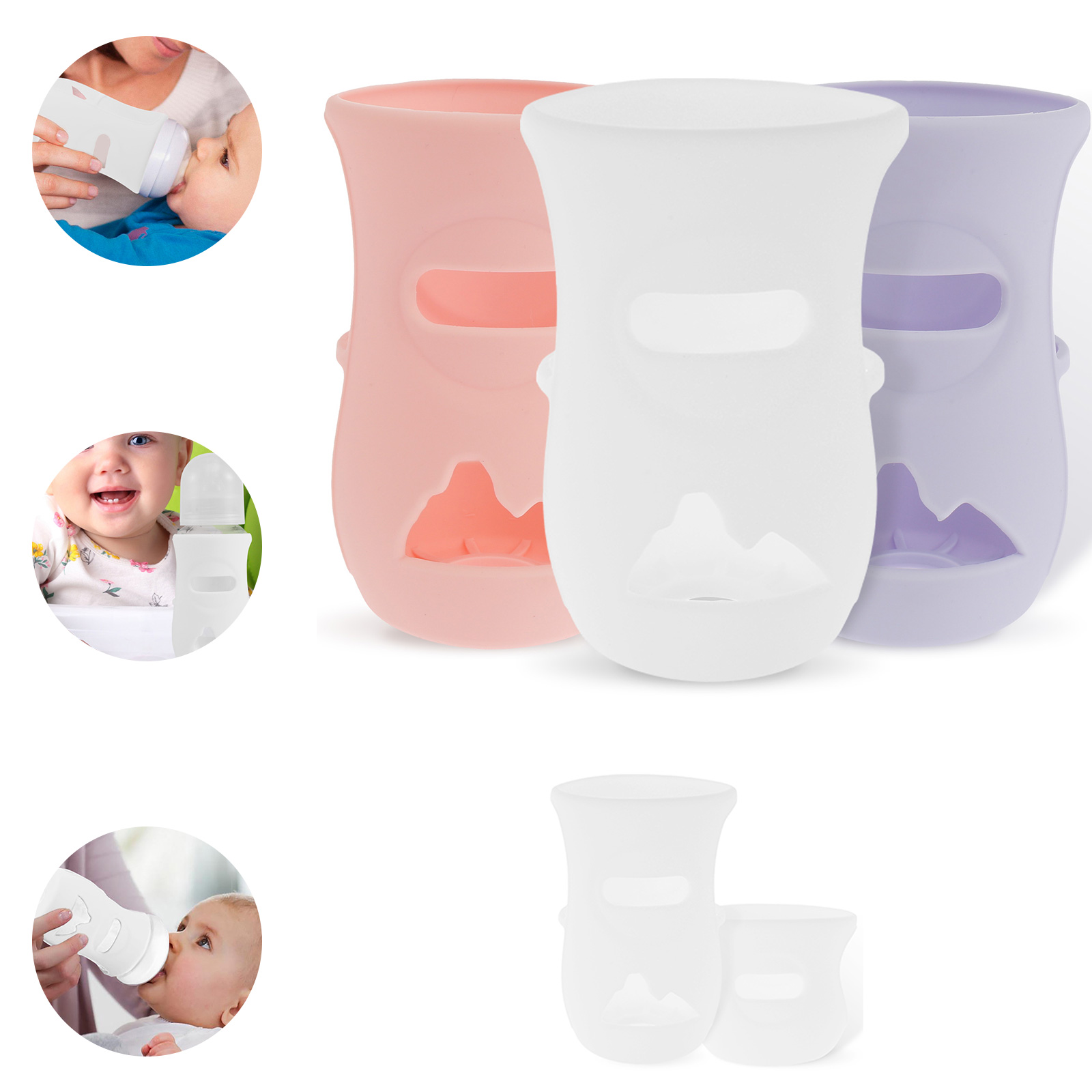 Baby Food Pouches - Manicotti in silicone Copri biberon in