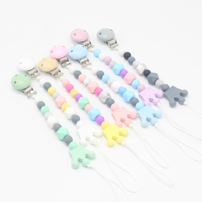 Baby Food Teether - Catena per ciuccio in silicone con