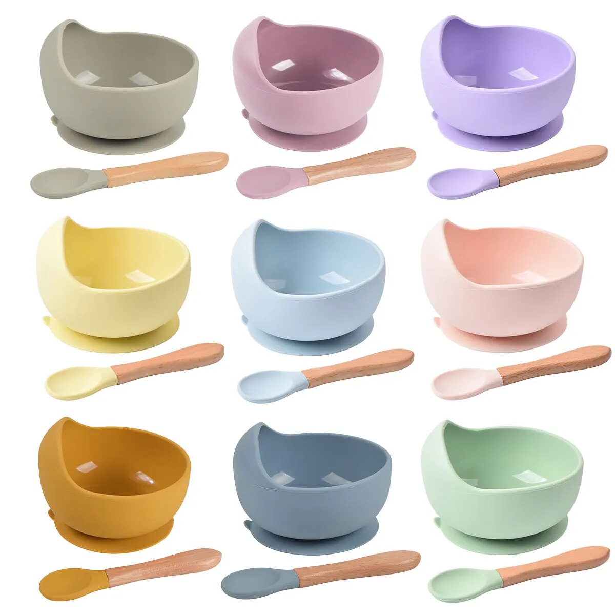Baby Food Menu - 2 pezzi ciotola per l'alimentazione del