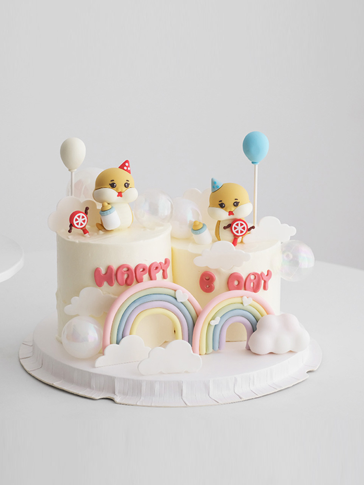 Baby Food Newborn - 2025 Anno del serpente Neonato Torta