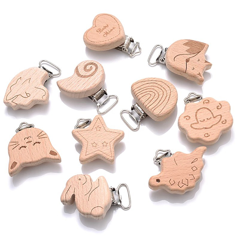Baby Food Teether - 5 pezzi clip per ciuccio in