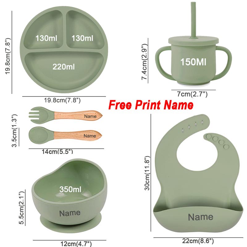 6 pezzi di stoviglie in silico - Baby Food Menu recensione e prezzo