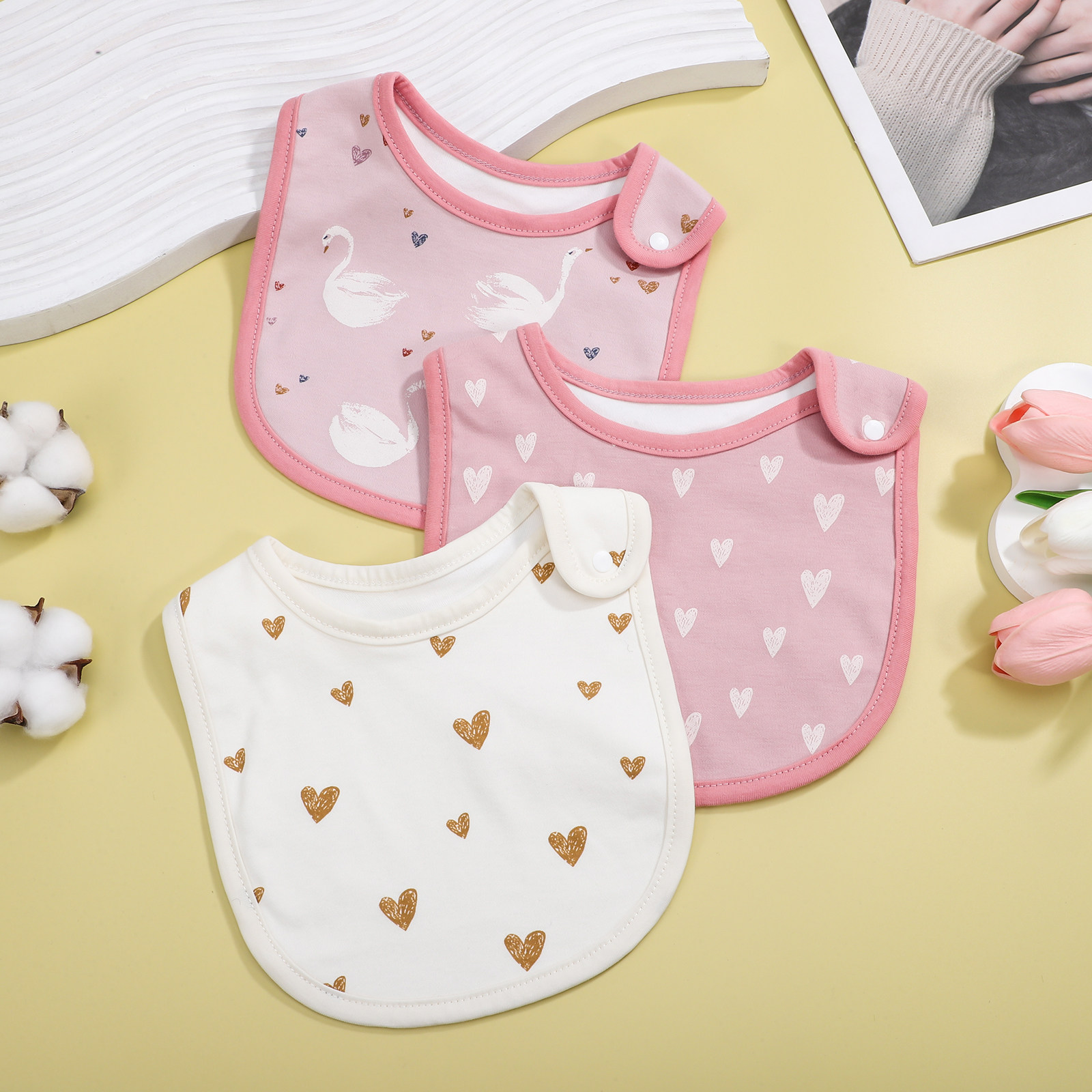 3 Pezzi Bavaglini in Cotone pe - Baby Food Newborn recensione e prezzo