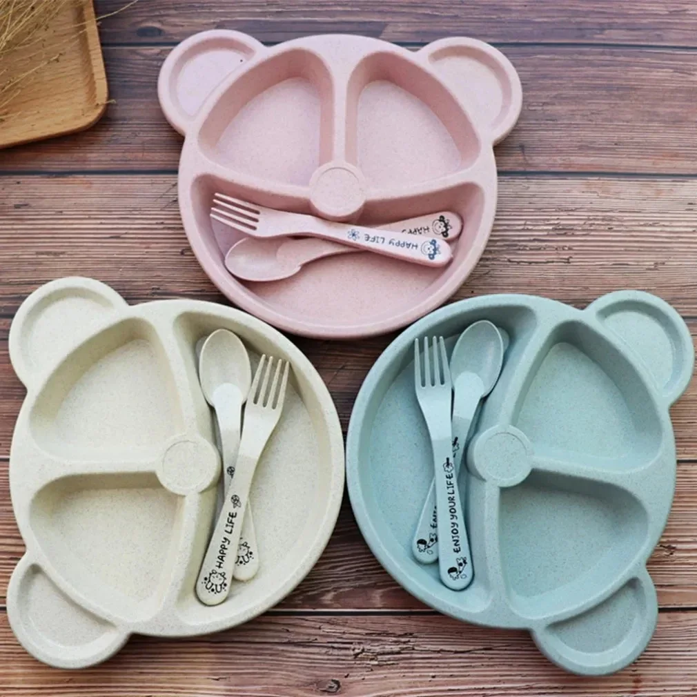 3 Pz/set Paglia di Grano Piatt - Baby Food Menu recensione e prezzo