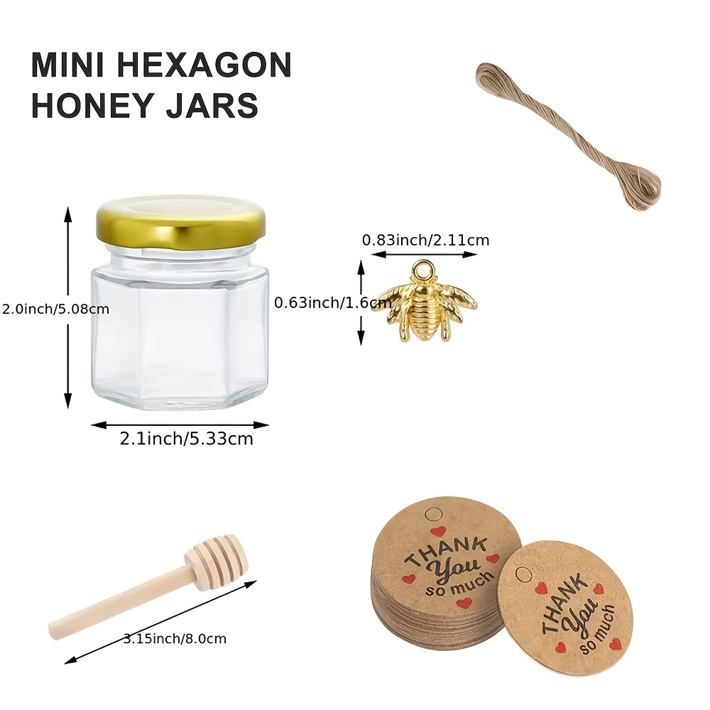 Mini barattoli esagonali in ve - Baby Food Glass Jar recensione e prezzo